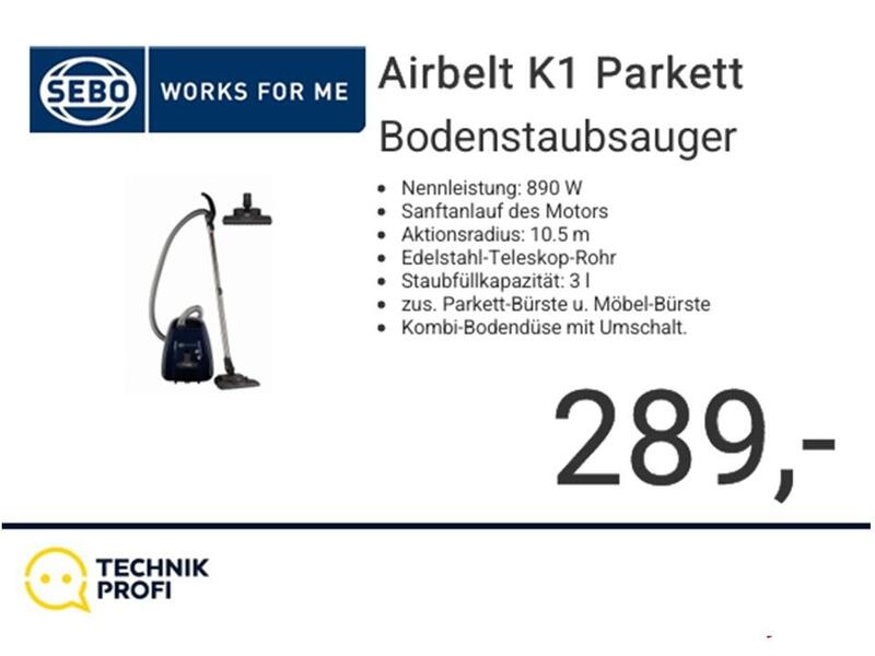 SEBO Airbelt K1 Parkett