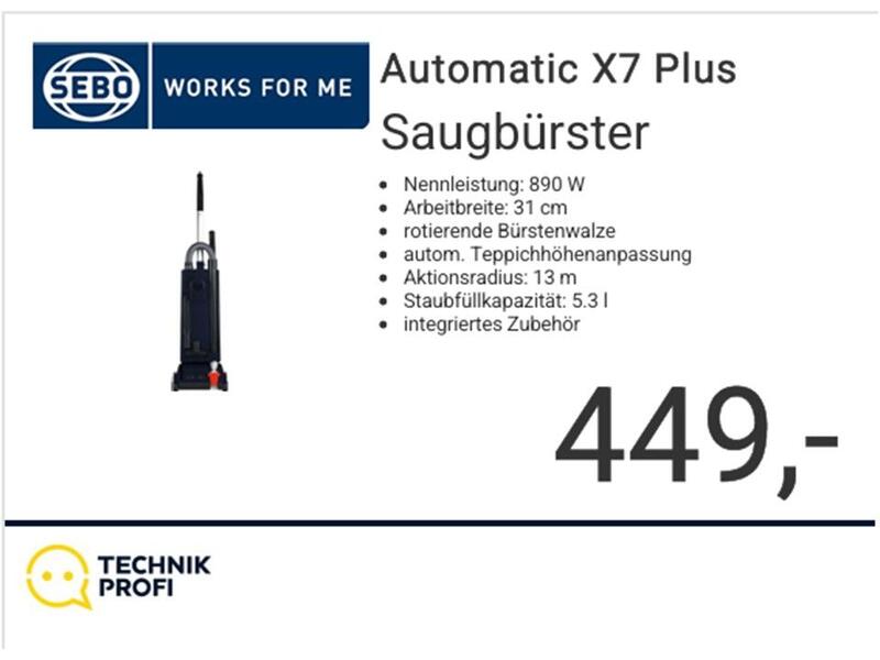 SEBO Automatic X7 Plus