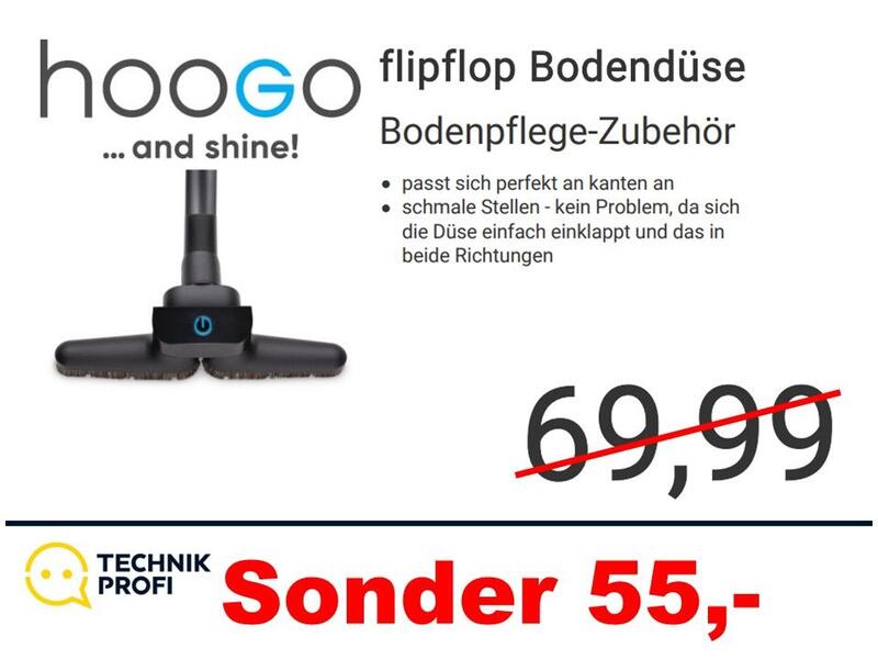 hoogo flipflop Bodendüse