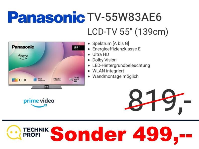 Panasonic TV55W83AE6