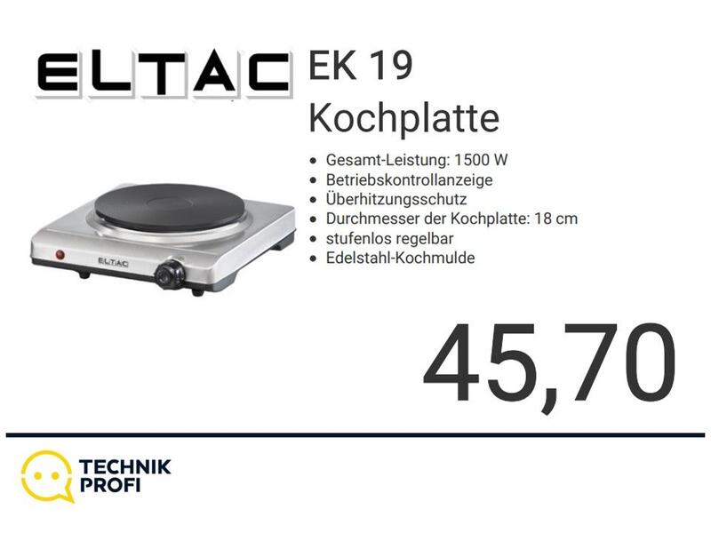 Eltrak Einzelkochplatte EK19